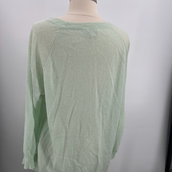 J Crew Mint Green Crew Neck Sweater Ladies Large - Picture 2 of 4